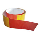 Color Changing Barriercade Police  Reflective Tape Sheets , Yellow Reflective Safety Tape  For Stairs  Steps