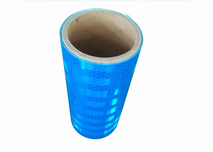 Microprismatic Reflective Tape On Commercial Vehicle White Yellow Blue Esay Cutting