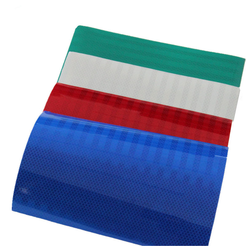 Blue Red Green High Intensity Prismatic Reflective Sheeting For Road Signs Marks