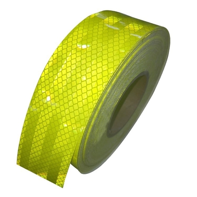 Self Adhesive Diamond Grade Fluorescent Yellow Car Reflector Sticker 2"x150ft Lime Green Trailer Truck Reflective Tape