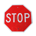 Printing STOP Sign Sticker With High Reflection Reflective Tape