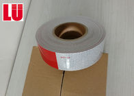 Outside Red Silver Utility Trailer Reflective Tape Placement Hi Vis 2inch * 25m