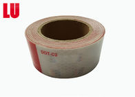 Light Clear Red And White Reflective Safety Tape  For Trucks  2inch*25m 1inch*45.72m