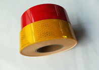 Yellow Red White Reflective Tape Sheets , High Visibility Night Light Reflective Stickers