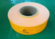 Custom  Ece 104  Reflective Tape For Vehicles Printed White Yellow  0.05*45.72m