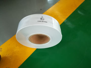 Custom  Ece 104  Reflective Tape For Vehicles Printed White Yellow  0.05*45.72m