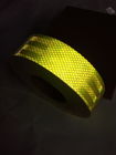 Night Reflective Conspicuity Tape , Flourescent Yellow Green High Visibility Reflective Adhesive Tape