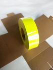 Trailer Flourescent Yellow Green Reflective Conspicuity Tape PSA Adhesive DOT C2