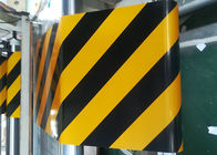 Yellow And Black Slant Stripe Reflective Adhesive Sheeting High Visibility
