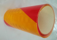 Outdoor Flexible Prismatic Red Yellow Reflective Tape  Self Adhesive For Cars Or Traffic Marks