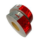 Prismatic Conspicuity Red And White Reflective Tape For Trucks CarsMetalized