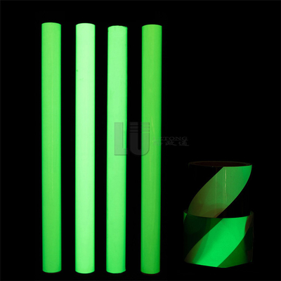 6Hours Screen Printing Exit Luminous Adhesive Vinyl Sticker Roll Photoluminescent Reflective Vinyl Film Sticker Glow In The Dark