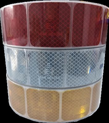 High Visibility Custom Cut Truck Reflective Tape Precut Segmented Vehicle Conspicuity Marking Sticker Factory Acrylic Warning