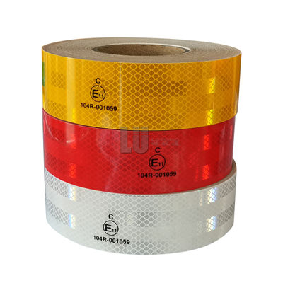 Diamond Grade Adhesive Reflector Safety Warning Sticker Reflectiva Cinta ECE104R Reflective Sticker Tape Truck for Long Vehicle