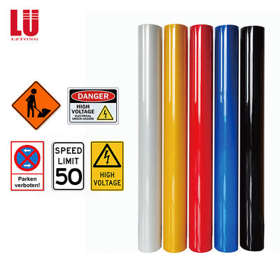 1.24X45.7M Eco-Friendly Solvent Printed White Reflective Film for Road Safety