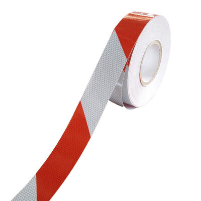 DIN30710 Red White Chevron Reflector Reflective Strip Tape Self Adhesive Radium Stickers Roll Reflective