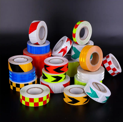 Honeycomb PVC & PET Reflective Material Self-Adhesive Reflective Sticker Sheet Warning Use Temporary Reflective Tape for Safety