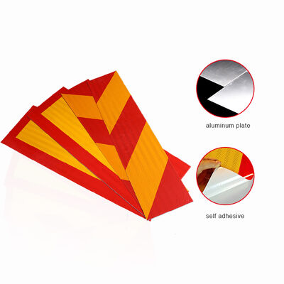 Truck Safety Silk Screen Bumper Reflective Warning Sticker Retro Reflect Vinyl Reflector Tape Chevron Reflective