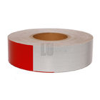 Red White DOT Certificate Retro Reflective Tape For Traffic Vehicles Barrier