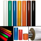 Glass Beads PET Commercial Grade Reflective Sheeting Rolls For Traffic Safety