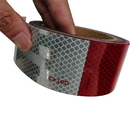 Metalised Self Adhesive Red And White Reflective Tape For Truck Car