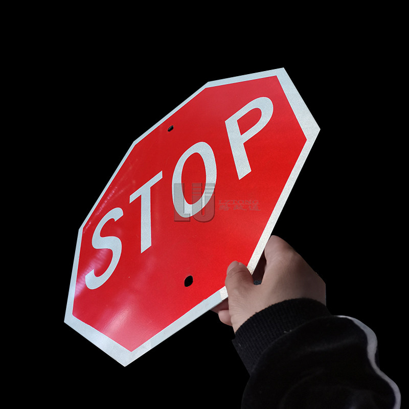Printing STOP Sign Sticker With High Reflection Reflective Tape