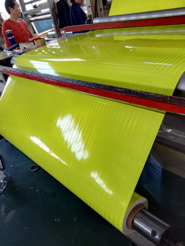 Fluorescent Yellow Green Lime Orange Micro Prismatic Reflective Sheetign Film For Optimal Visibility Traffic Signs