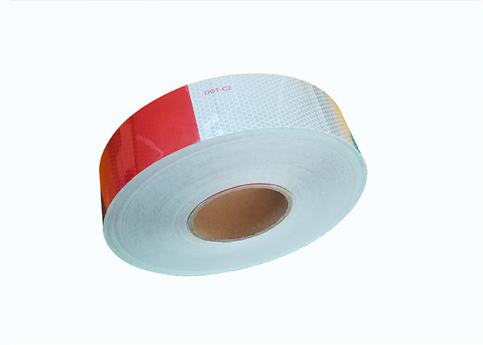 Acrylic 2 Inch White Reflective Tape  On Commercial Vehicles , Dot Trailer Markings