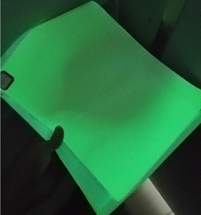 Photoluminescent Glow In The Dark Pvc Sheet Apply In Printable Exit Sign 1.24m*45.7m / Roll