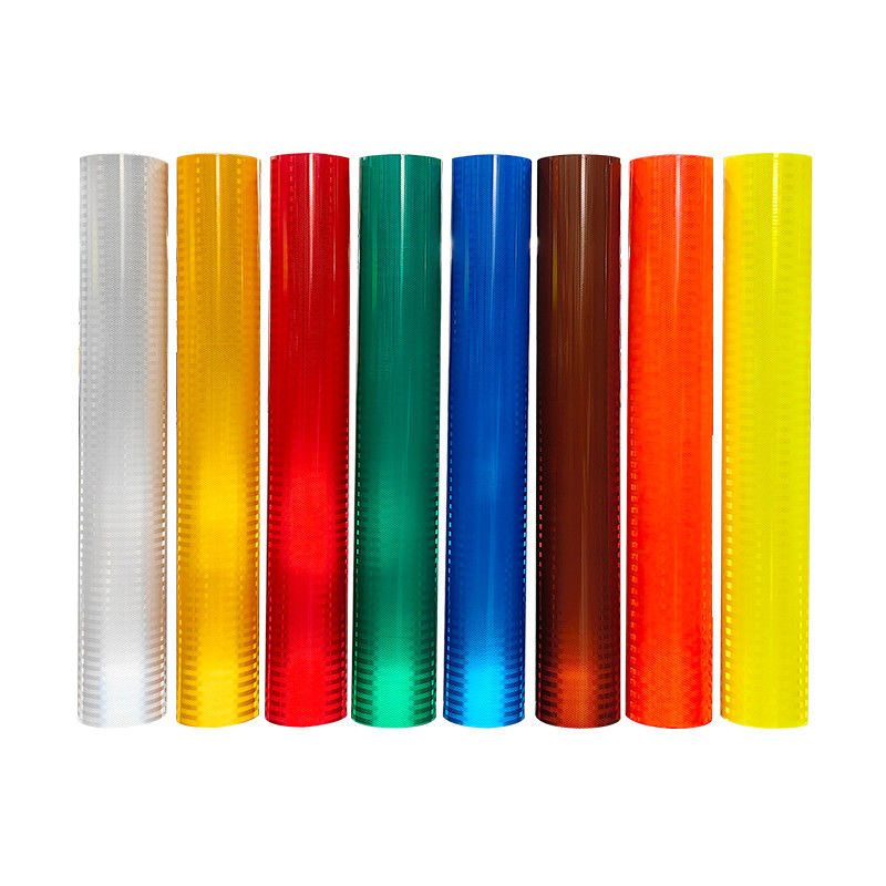 High Visibility Road Way Safety Vinyl Prismatic EGP Yellow Latex Sheeting Reflective Vinyl Roll