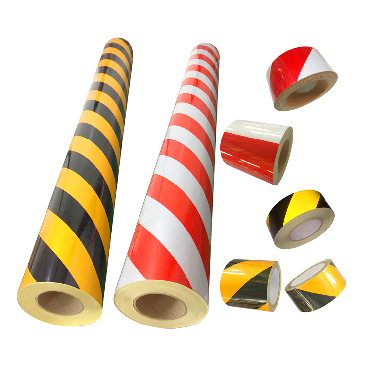 Glass Microbead Reflecting Sheeting Film PET 3100 Advertising Grade Waterproof Outdoor Road Marking Self Adhesive Warning Tape