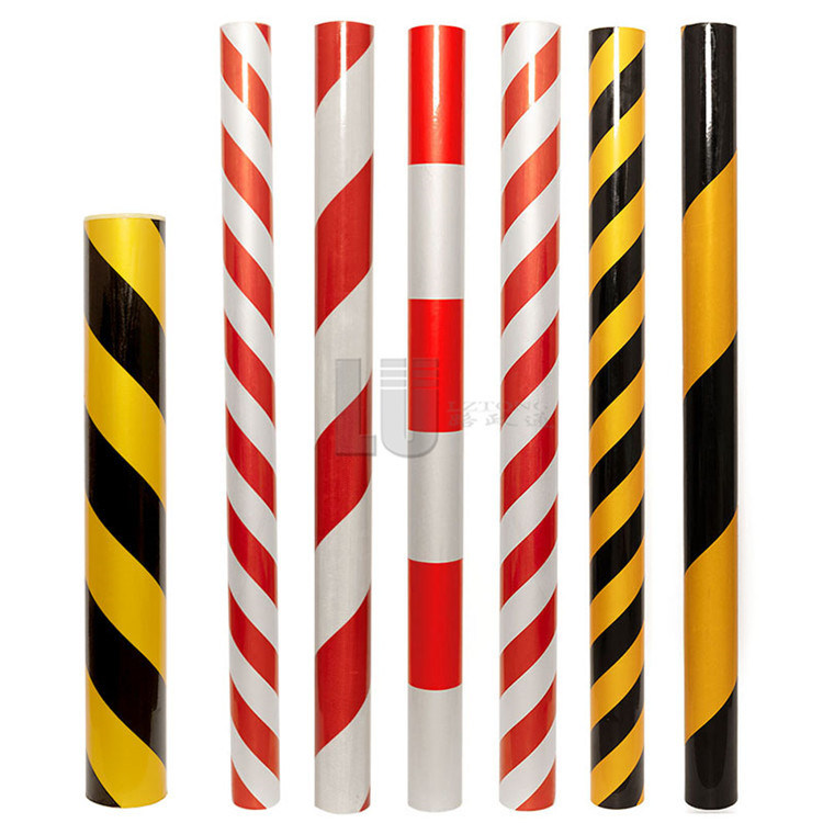 High Visibility Traffic Safety Reflective Film-Self Adhesive Aluminum Base Reflective Tape for Warning Post & Guardrail End