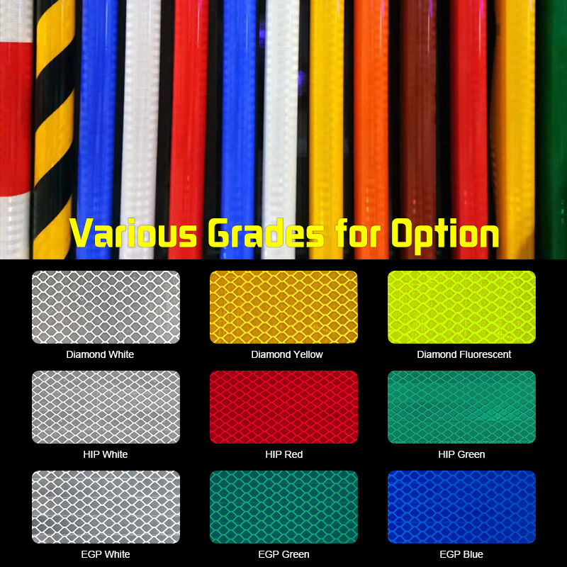 ASTM D4956 Type IV High Intensity Prismatic Reflective Sheeting HIP Micro Prismatic Reflective Film for Road Safety Signs