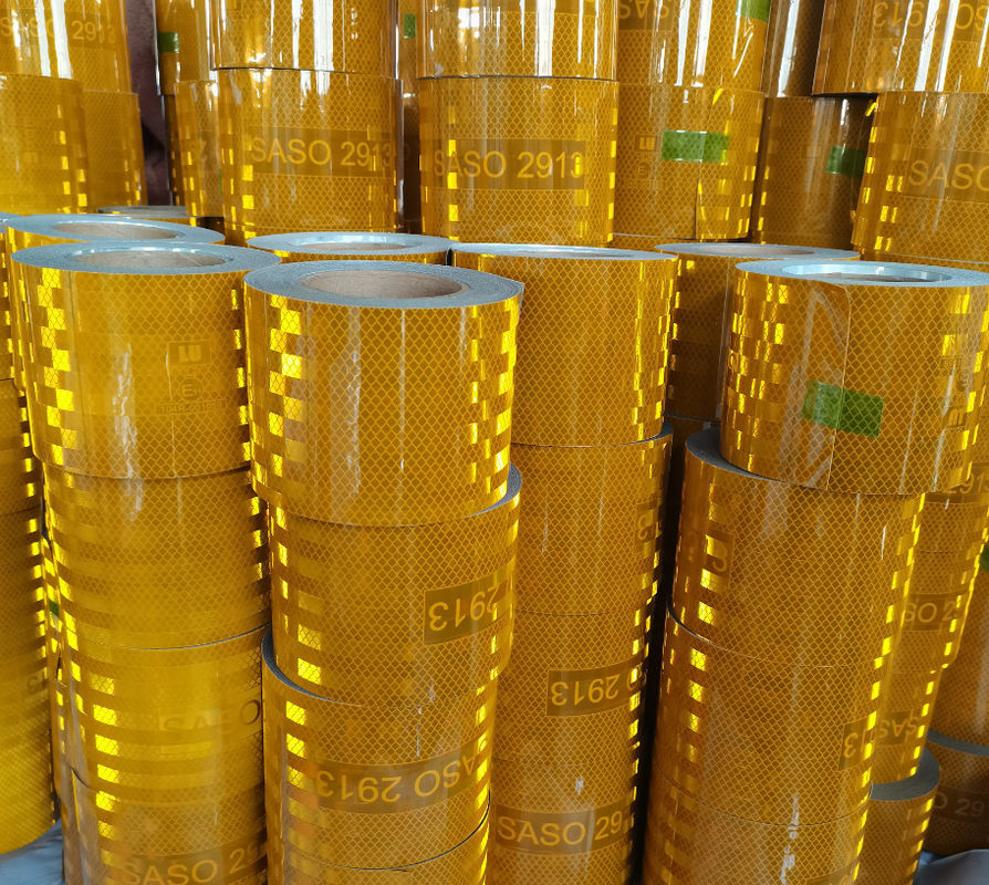 Yellow Acrylic Ece 104 Reflective Tape 50mm x 50m