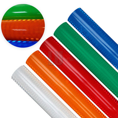 High Intensity Visibility Self Adhesive Prismatic PET Honeycomb White Reflective Sheeting Paper Vinyl Material for Road Signs