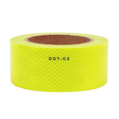 50mm*45.72m DOT-C2 Reflective Conspicuity Tape Flourescent Yellow And Green