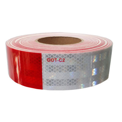 PVC / PET / Acrylic Customized Reflective Tape For High Visibility Package 1 Roll/Box