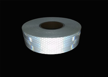 Truck Car Reflective Conspicuity Tape , Clear Red Retro White Fluorescent Tape