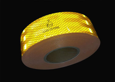 High Visibility Red Reflective Safety Tape For Vehicles Yellow White 25CM 45.7m 50 M