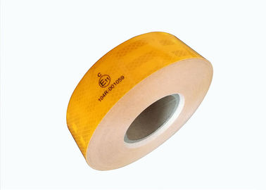 Light Acrylic Clear Ece 104 Reflective Tape  For Vehicles , Amber 2 Reflective Tape