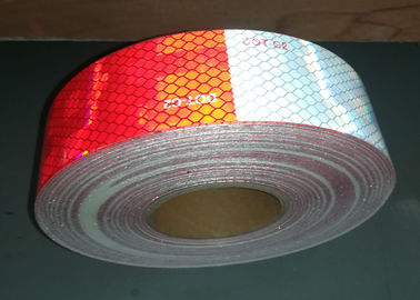 Exterior Auto 2 Inch Safety Reflective Tape For Trailers  Pressure Sensitive