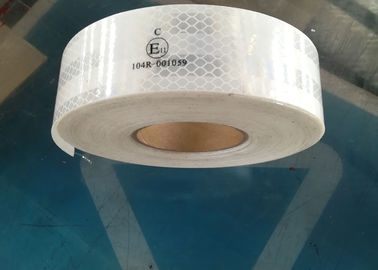 Yellow Ece 104 Reflective Tape Custom Printed , Conspicuity Reflective Vehicle Marking Tape