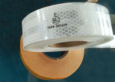 Industrial Ece 104 Reflective Tape , Yellow Conspicuity Tape  Approval In Reflective Material