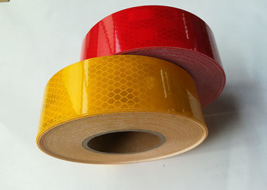 Truck Car Reflective Conspicuity Tape , Highway Red Amber Light 2 Inch White Reflective Tape