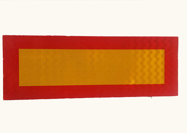 Automotive Orange And White Reflective Vehicle Marking Tape , Reflective Panels As Warning Signs