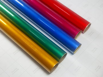 Glass Beads PET Commercial Grade Reflective Sheeting Rolls For Traffic Safety