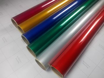 Self Adhesive Engineer Grade Reflective Sheeting , Retroreflective Film Traffic Warning   Customized