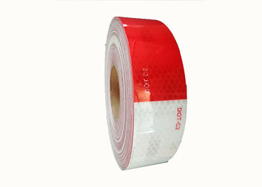 High Intensity Motorcycle Solas Red Reflective Tape For Vehicles , 1 ' 2 ' Reflective Tape Offer Printing