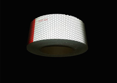 High Intensity Motorcycle Solas Red Reflective Tape For Vehicles , 1 ' 2 ' Reflective Tape Offer Printing