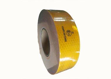 Yellow Or White Trailers Ece 104 Reflective Tape Waterproof  Resistance To Solvents